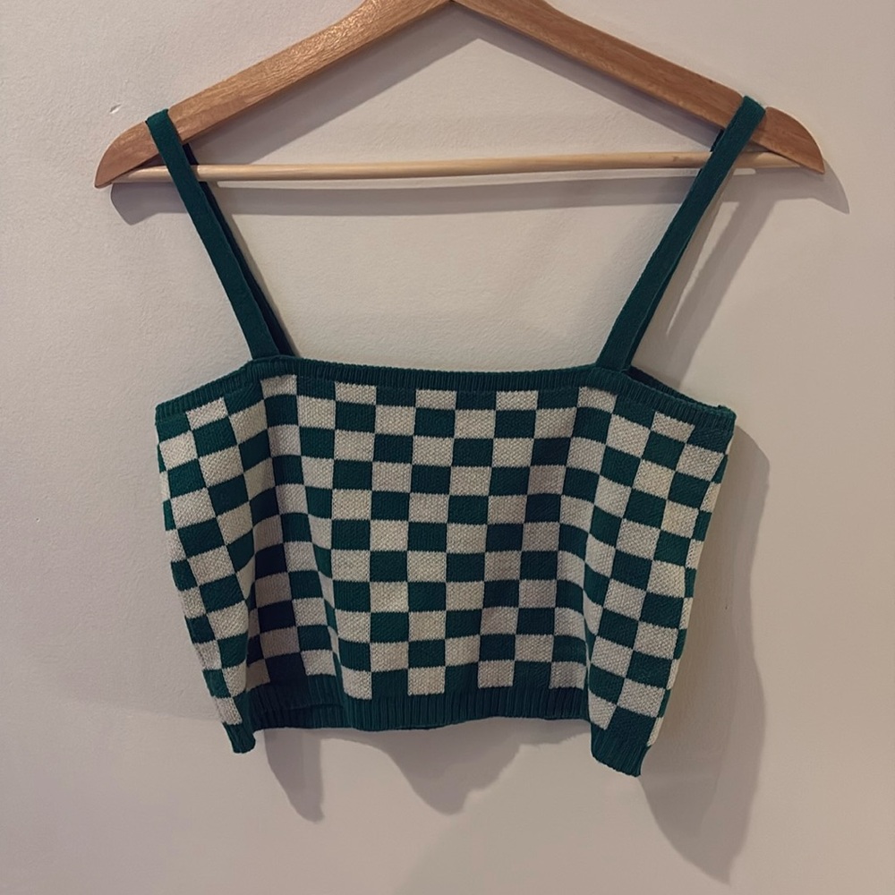 Frank + Oak checked top